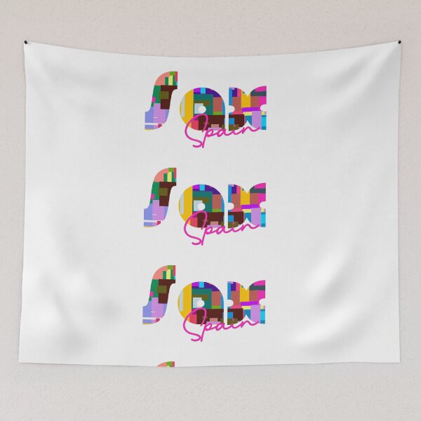 Item preview, Sax, Spain, Vibrant Abstract City Typography Art designed and sold by Wanderful-roads.