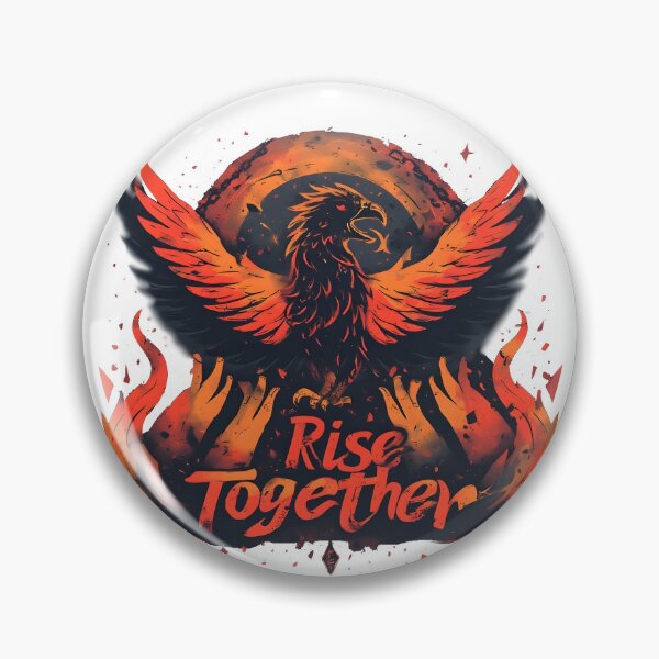 Item preview, Fiery Phoenix Rise Together designed and sold by Avina Intelligence.