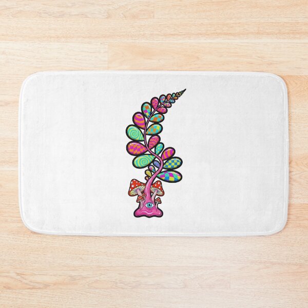 Item preview, FUNKY GROOVY PSYCHEDELIC MUSHROOM FERN PLANT ART designed and sold by MythAndMotion.