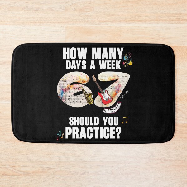 Item preview, How Many Days A Week Should You Practice, 6-7, Six Seven Meme designed and sold by Doodle-Bloom.
