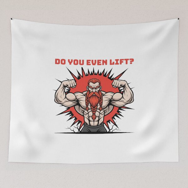 Item preview, Do You Even Lift? – Hardcore Bodybuilder Gym Design designed and sold by ReptiWorks.