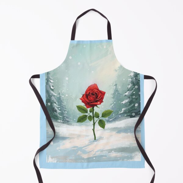 Item preview, Rose, magic flower in unexpected place, winter wonderland  designed and sold by digitalbitcraft.