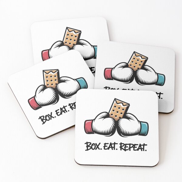 Item preview, Box. Eat. Repeat. – Minimalist Boxing Gloves Street Art Design designed and sold by WSPrintCrafter.