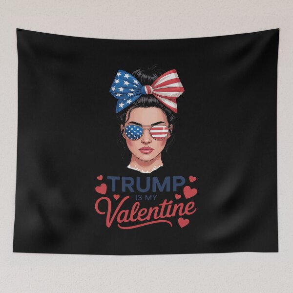 Item preview, Womens Inauguration Day 2025 Trump Girl Messy Bun  designed and sold by RuthGAArt.