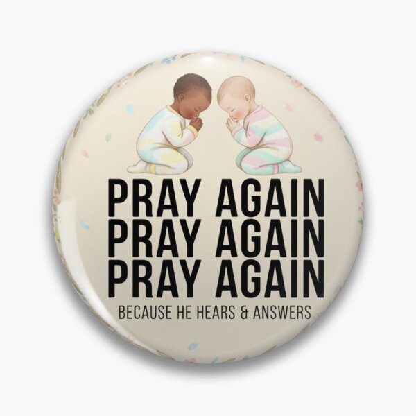 Item preview, Pray Again Motivational Faith Sticker designed and sold by vineartstudio.