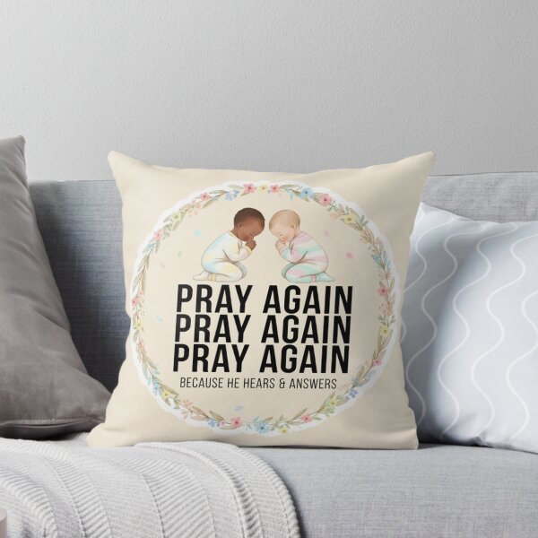 Item preview, Pray Again Motivational Faith Sticker designed and sold by vineartstudio.