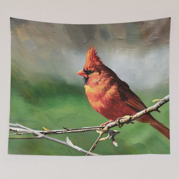 Item preview, Red Cardinal in Spring designed and sold by tomorrowsart.