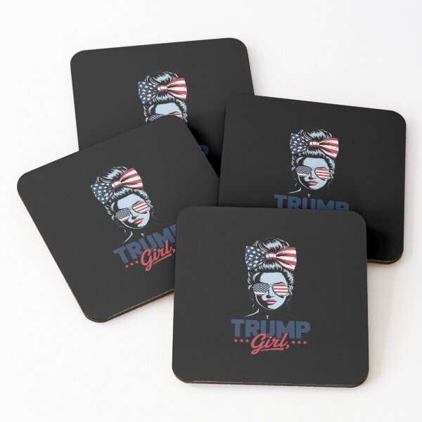 Item preview, Womens Trump Girl Messy Bun Trump 2024 Election American Flag  designed and sold by RuthGAArt.