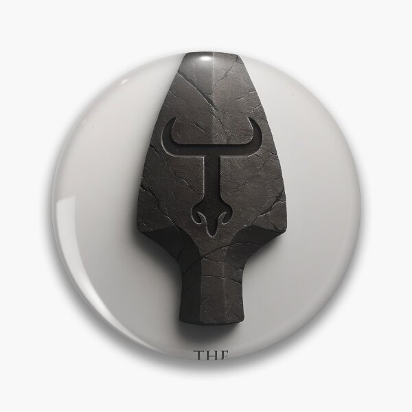Item preview, The Stone Spearhead – Ancient Carved T-Logo Spear Design designed and sold by TES TOSTE RON.