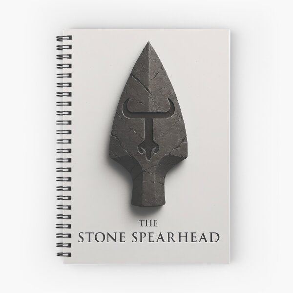 Item preview, The Stone Spearhead – Ancient Carved T-Logo Spear Design designed and sold by TES TOSTE RON.
