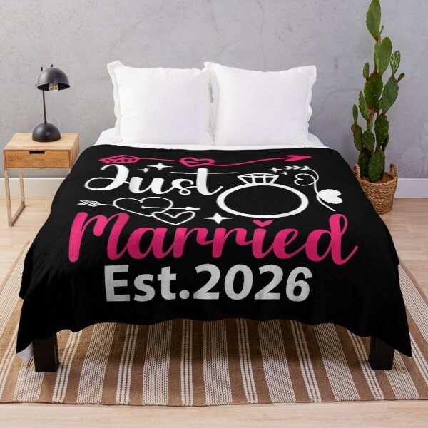 Item preview, Just Married 2026 Wedding Couple Honeymoon designed and sold by SakuraPxl.