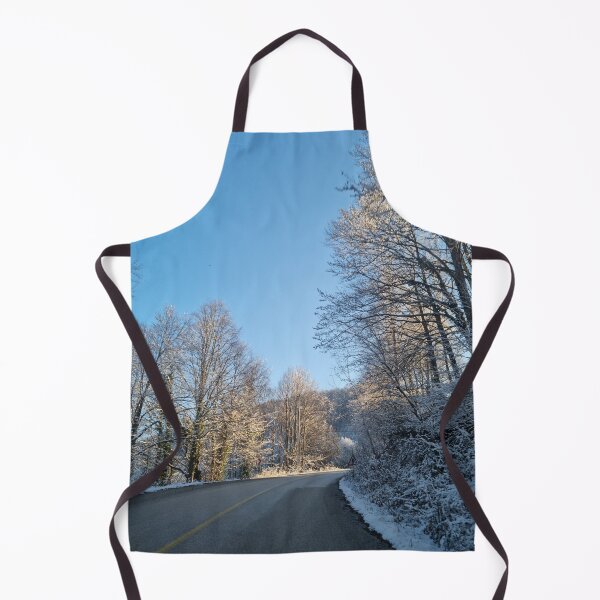 Item preview, Beautiful winter road with white trees designed and sold by EK EXCLUSIVE.