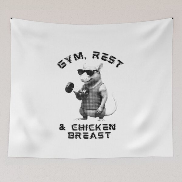 Item preview, Gym Rest And Chicken Breast Funny Gym Rat designed and sold by TrueArtsStore.