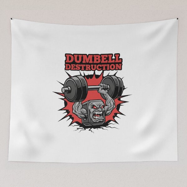 Item preview, Dumbbell Destruction – Weight Monster Lifting Heavy Dumbbells designed and sold by ReptiWorks.