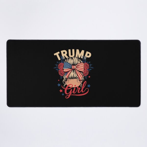Item preview, Womens Yes I'm A Trump Girl, I'm Still A Trump Girl Messy Bun  designed and sold by RuthGAArt.