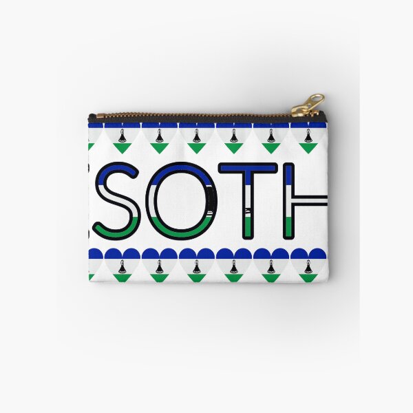Item preview, Lesotho Flag Letters And Hearts designed and sold by TheIconSmith.