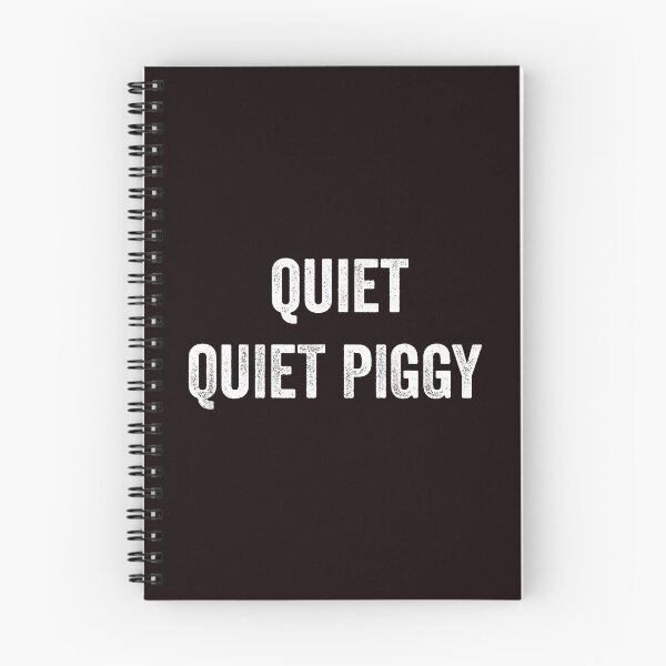 Item preview, Quiet Piggy Quote With Rough Distressed Grunge Texture designed and sold by ImeldaSparks.