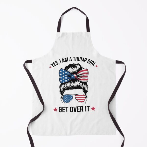 Item preview, Yes I Am A Trump Girl Get Over It USA Messy Bun1 designed and sold by RuthGAArt.