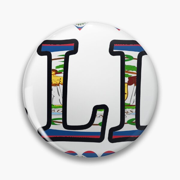 Item preview, Belize Flag Letters And Hearts designed and sold by TheIconSmith.