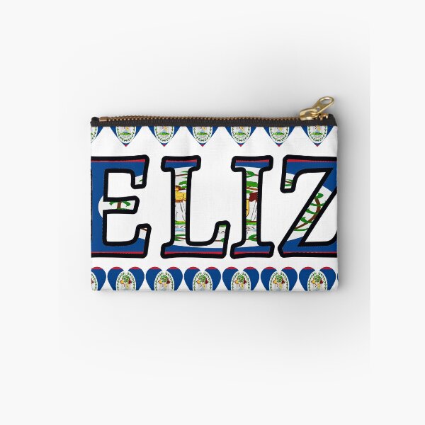 Item preview, Belize Flag Letters And Hearts designed and sold by TheIconSmith.