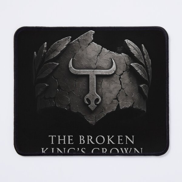 Item preview, The Broken King’s Crown – Ancient Stone Crown with Carved T-Logo designed and sold by TES TOSTE RON.