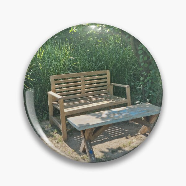 Item preview, A Lonely bench in a garden designed and sold by EK EXCLUSIVE.