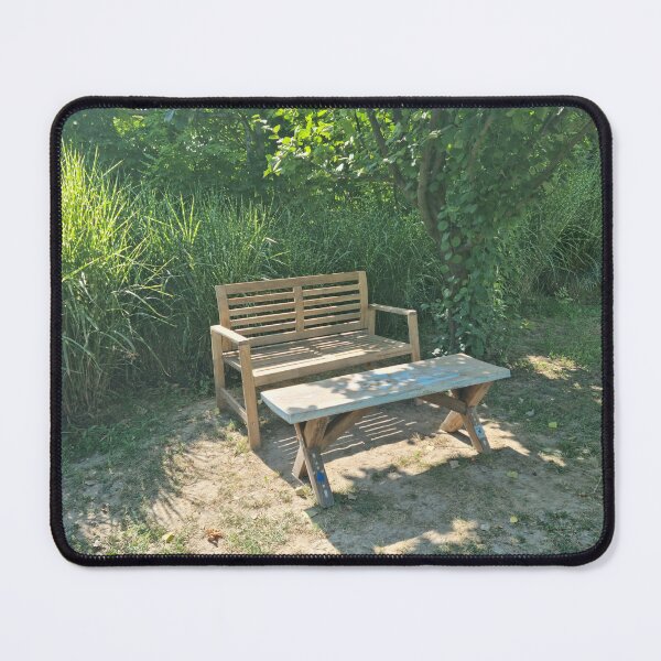 Item preview, A Lonely bench in a garden designed and sold by EK EXCLUSIVE.