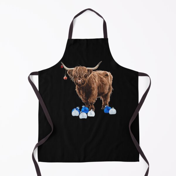 Item preview, Festive Highland Cow with Ornaments designed and sold by Amazing-Kortez.