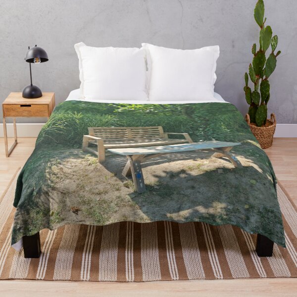 Item preview, A Lonely bench in a garden designed and sold by EK EXCLUSIVE.