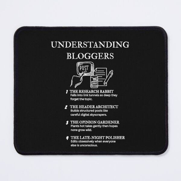 Item preview, Blogger Appreciation Shirt – Witty Definition for Writing Pros – Black designed and sold by PsyFlow35.
