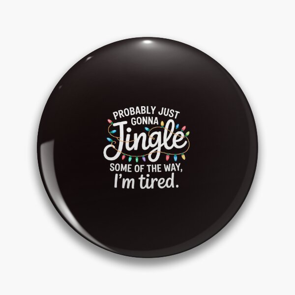 Item preview, Jingle Tired Holiday Quote With Playful Bright Lights designed and sold by ImeldaSparks.