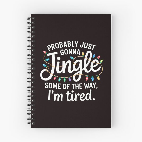 Item preview, Jingle Tired Holiday Quote With Playful Bright Lights designed and sold by ImeldaSparks.