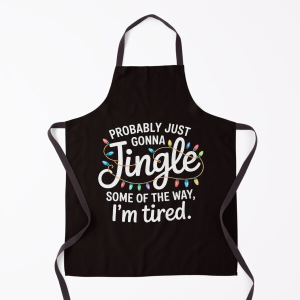 Item preview, Jingle Tired Holiday Quote With Playful Bright Lights designed and sold by ImeldaSparks.