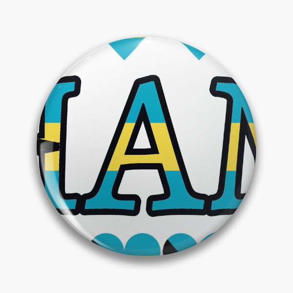 Item preview, Bahamas Flag Letters And Hearts designed and sold by TheIconSmith.