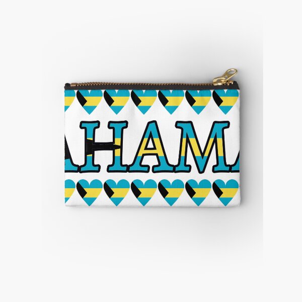 Item preview, Bahamas Flag Letters And Hearts designed and sold by TheIconSmith.