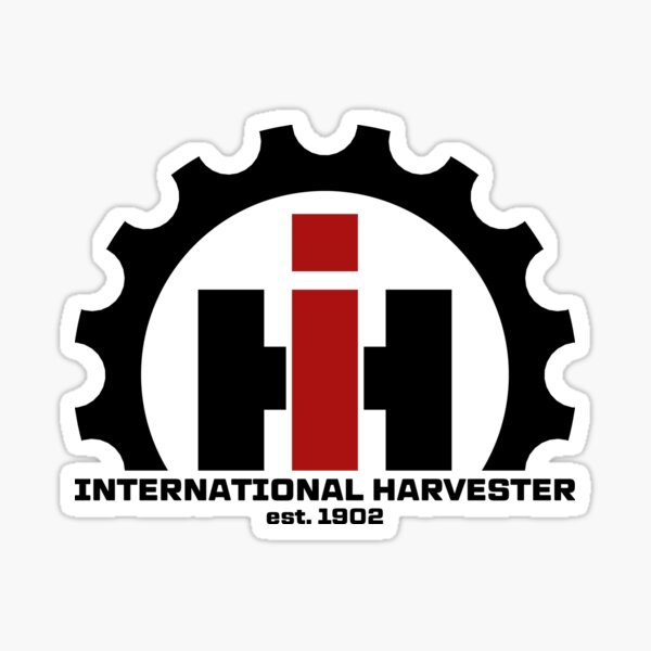International Harvester Gear Logo with Date Sticker