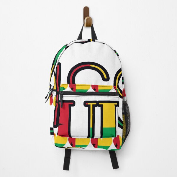 Item preview, Guinea Bissau Flag Letters And Hearts designed and sold by TheIconSmith.