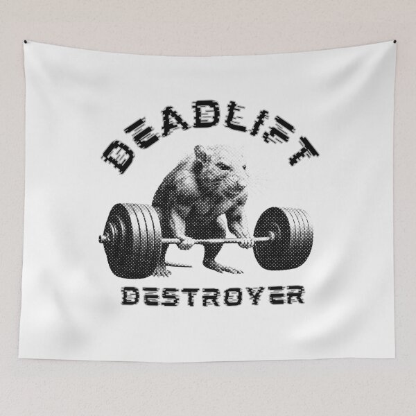 Item preview, Deadlift Destroyer Strong Muscular Gym Rat designed and sold by TrueArtsStore.