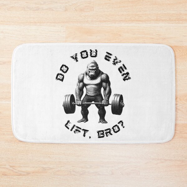 Item preview, Do You Even Lift Bro? Funny Gorilla Weightlifting designed and sold by TrueArtsStore.