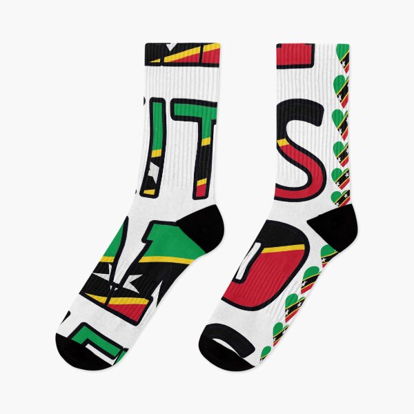 Item preview, Saint Kitts And Nevis Flag Letters And Hearts designed and sold by TheIconSmith.