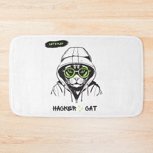 Item preview, Hacker Cat Let's Play - Funny Coding & Gamer Gift designed and sold by MBYStudio.