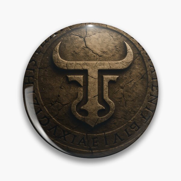 Item preview, The Eternal Seal – Ancient Stone Sigil with Carved T-Logo designed and sold by TES TOSTE RON.