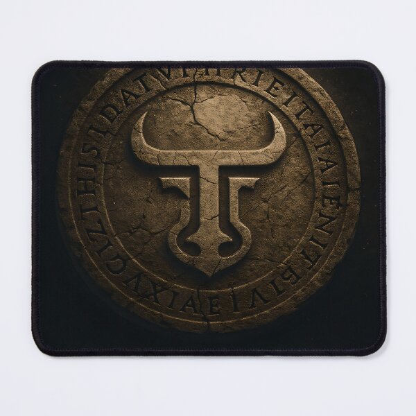Item preview, The Eternal Seal – Ancient Stone Sigil with Carved T-Logo designed and sold by TES TOSTE RON.