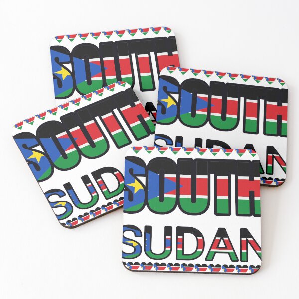 Item preview, South Sudan Flag Letters And Hearts designed and sold by TheIconSmith.