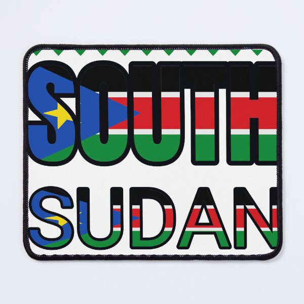 Item preview, South Sudan Flag Letters And Hearts designed and sold by TheIconSmith.