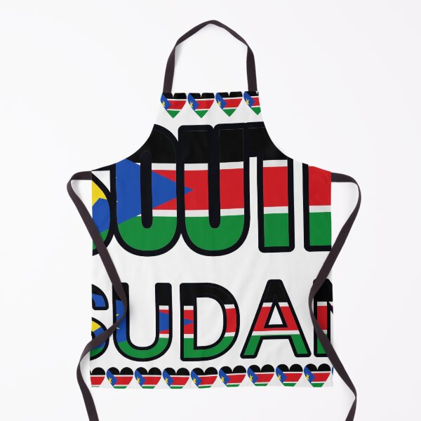 Item preview, South Sudan Flag Letters And Hearts designed and sold by TheIconSmith.