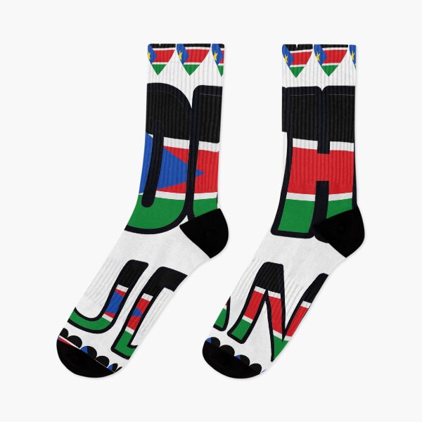 Item preview, South Sudan Flag Letters And Hearts designed and sold by TheIconSmith.