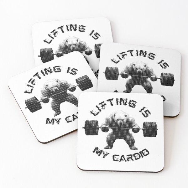 Item preview, Lifting Is My Cardio Strong Polar Bear Weightlifting designed and sold by TrueArtsStore.