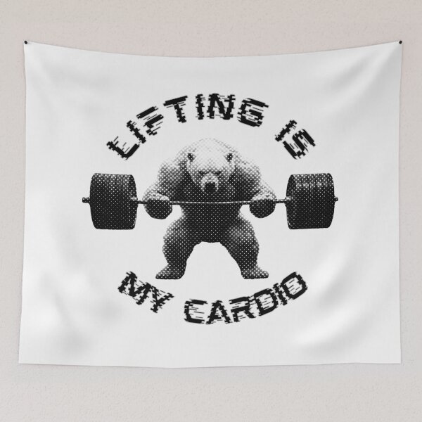 Item preview, Lifting Is My Cardio Strong Polar Bear Weightlifting designed and sold by TrueArtsStore.