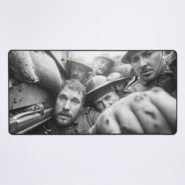 Item preview, British Infantry In the Depths of the Trenches under a Somber Sky designed and sold by Skyframe Aviation.